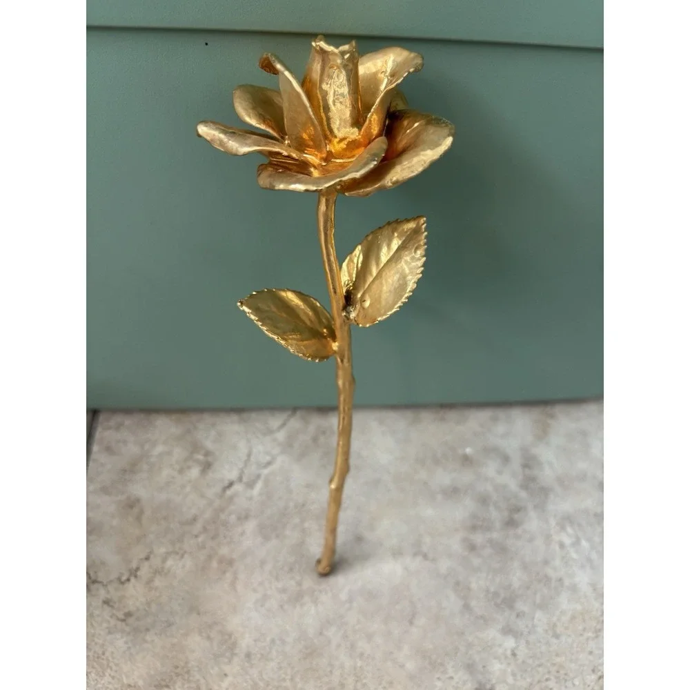 Real American Vintage Forever Rose 24kt Gold Dipped 16.5